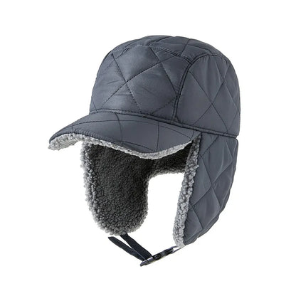 Glaciora Quilted Winter Earflap Bomber Hat