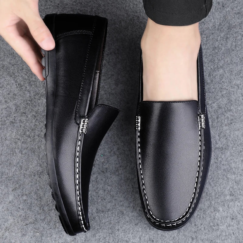 DAKOTA THREAD MEN’S GENUINE LEATHER LOAFERS