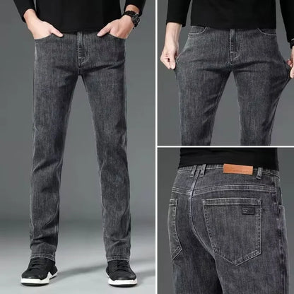 DORVAN CLASSIC STRAIGHT JEANS - MEN’S STRETCH DENIM PANTS WITH REGULAR FIT