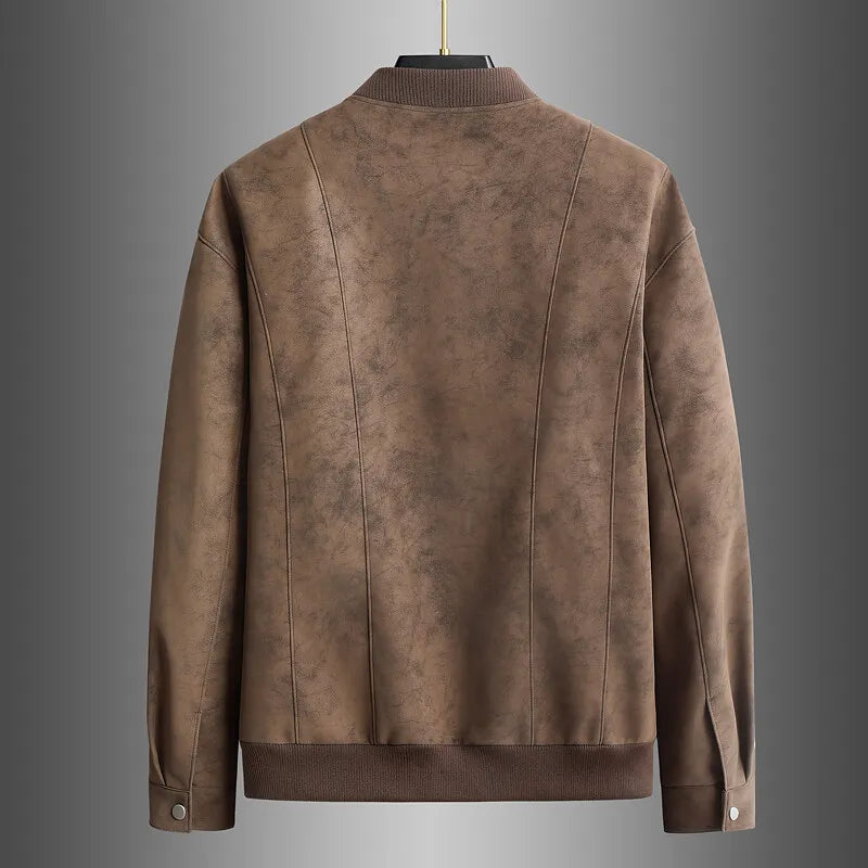 Ravenport Suede Bomber Jacket