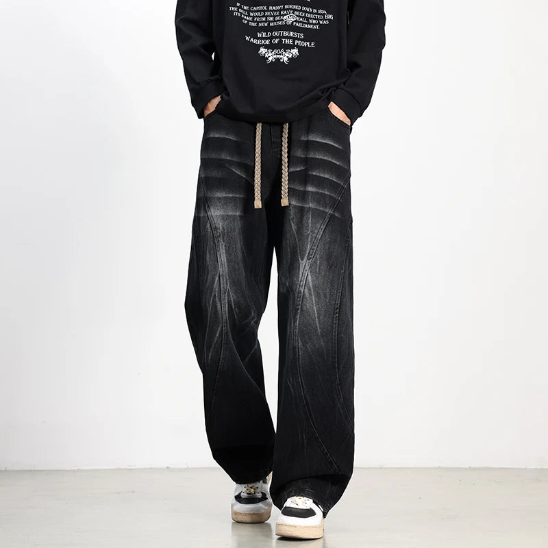 VALMERE RELAXED JEANS - MEN'S WIDE-LEG VINTAGE DENIM PANTS