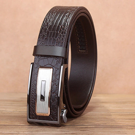 BRAVEN CROCO GENUINE LEATHER BELT