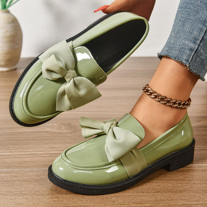 Brielle Bow Platform Loafers (Women)