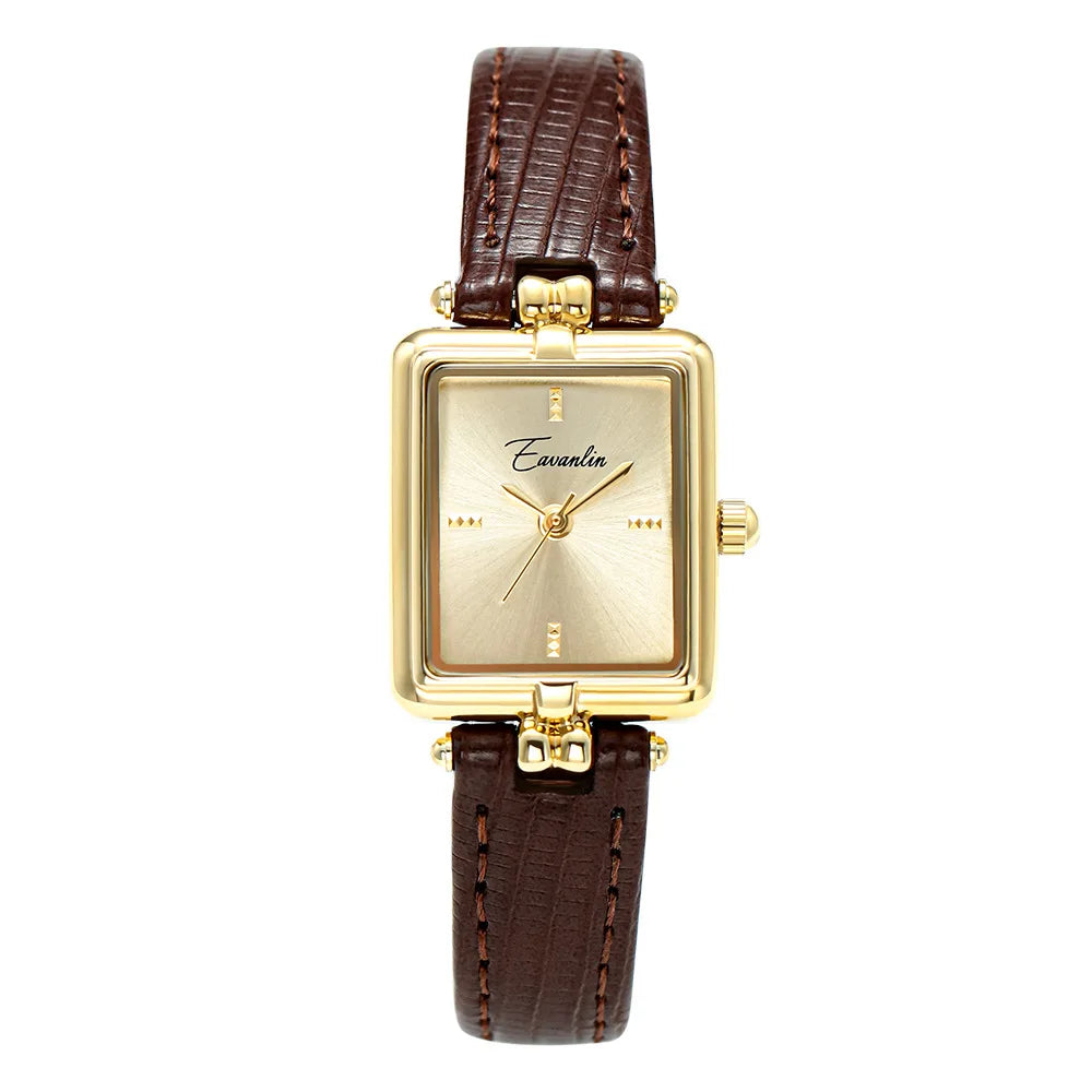 Eavanlin Square Classic Quartz Vintage Watch - Women's Wristwatch