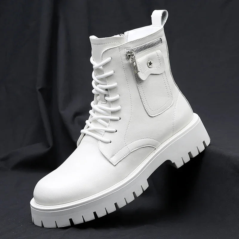 DORVAN BOOTS - MEN’S GENUINE LEATHER LACE-UP ANKLE BOOTS