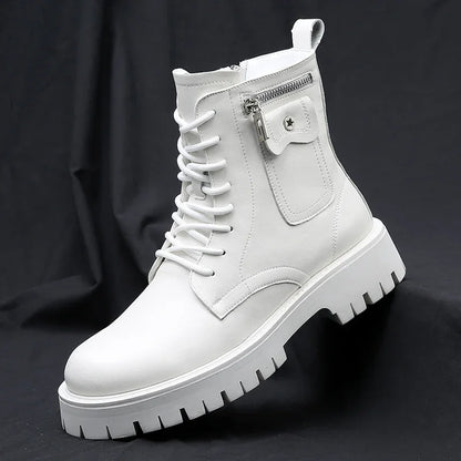 DORVAN BOOTS - MEN’S GENUINE LEATHER LACE-UP ANKLE BOOTS