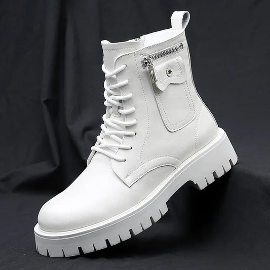 Dorvan Boots - Men's Leather Lace-Up Ankle Boots