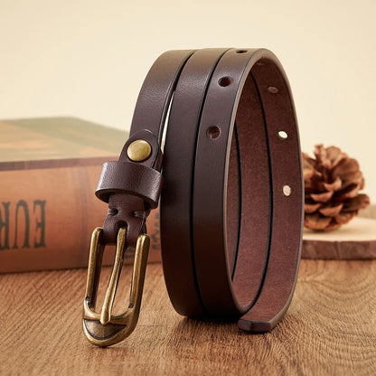 MIRELLE SLIM LEATHER BELT