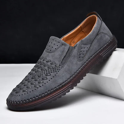 VENTURO LOAFERS - MEN’S BREATHABLE LEATHER SLIP-ON SHOES