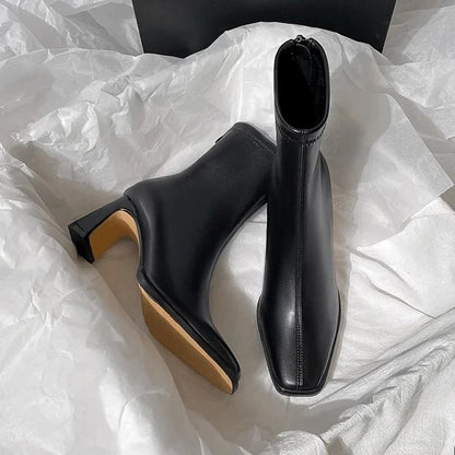 Veloria Luxe Square Toe Boots (Women)