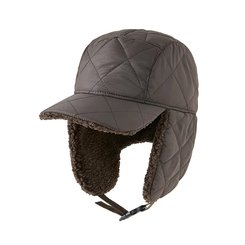 Glaciora Quilted Winter Earflap Bomber Hat