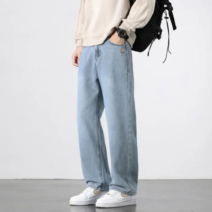 KAVEN STRAIGHT JEANS - MEN'S VINTAGE WIDE-LEG DENIM JEANS