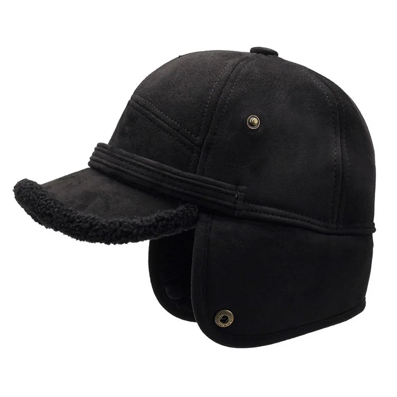 Valden Cotton Guard Earflap Cap - Winter Plush-Lined Hat