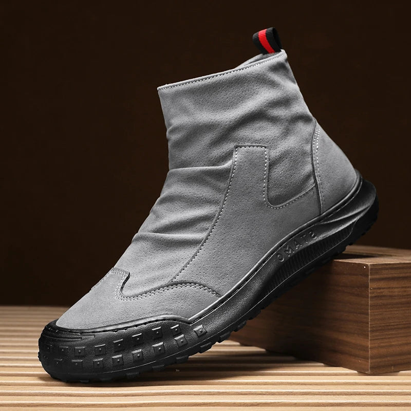 STRAVON BOOTS - MEN’S FLANNEL HIGH-CUT BOOTS