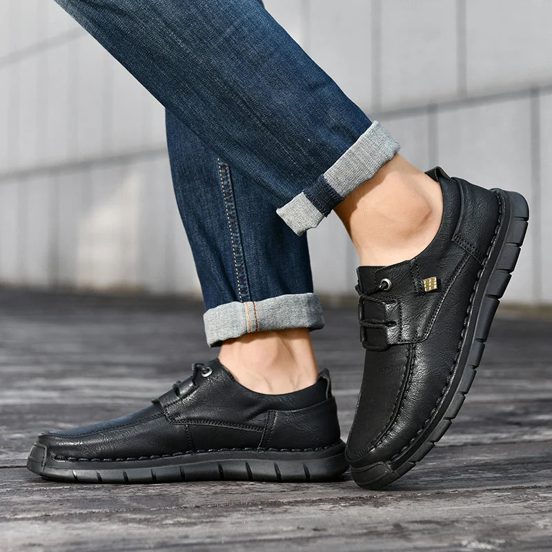 MASERNO GENUINE LEATHER MEN’S CASUAL LOAFERS