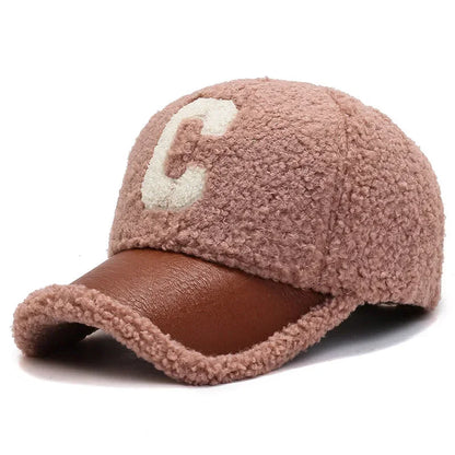 Camden Teddy Fleece Baseball Cap - Winter Warm Cotton Hat