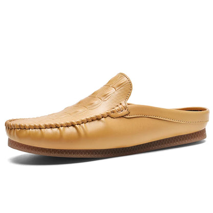 BELLAFORTE LEATHER MULES - MEN’S SLIP-ON LOAFERS