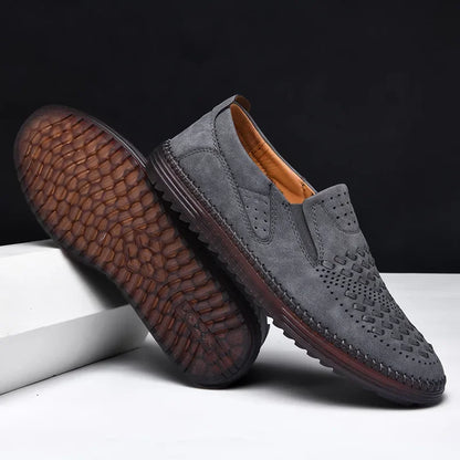 VENTURO LOAFERS - MEN’S BREATHABLE LEATHER SLIP-ON SHOES