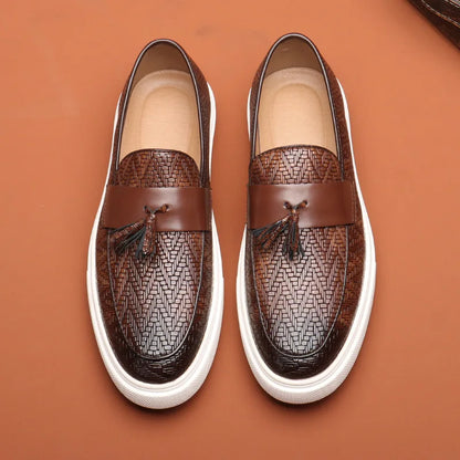 TAVERO LOAFERS - MEN’S GENUINE LEATHER TASSEL SLIP-ON SHOES