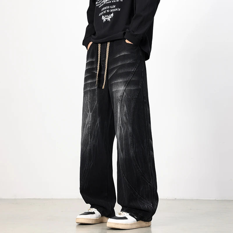 VALMERE RELAXED JEANS - MEN'S WIDE-LEG VINTAGE DENIM PANTS