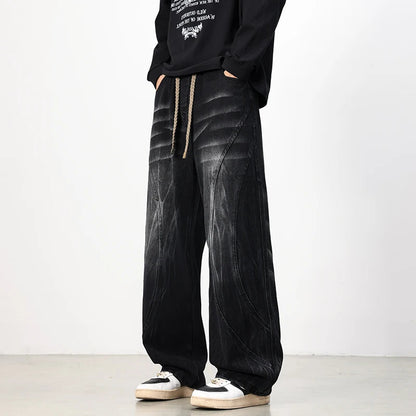 VALMERE RELAXED JEANS - MEN'S WIDE-LEG VINTAGE DENIM PANTS