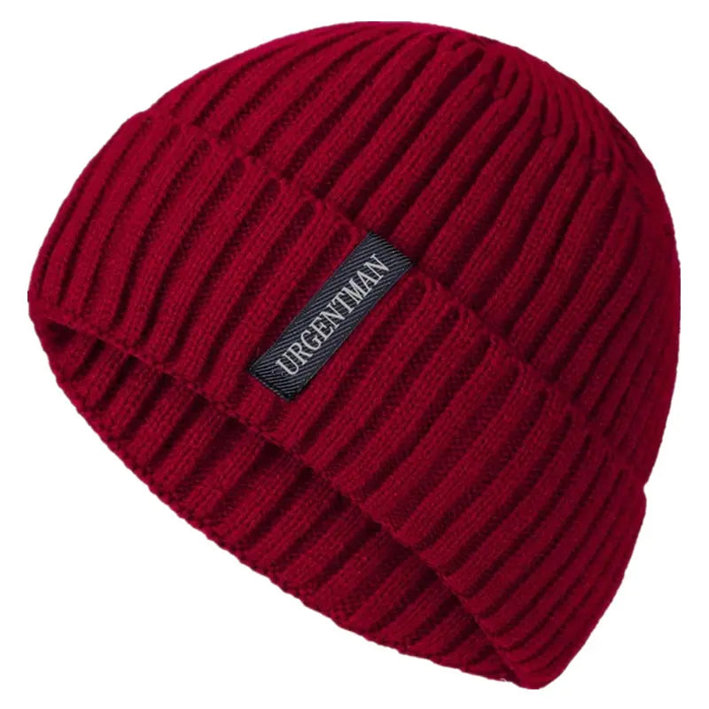 Urgentman Nordpeak Knit Beanie - Plush Lined Winter Hat