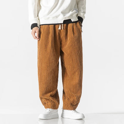 ARVION CORDUROY HAREM PANTS - MEN’S RELAXED STREETWEAR JOGGERS