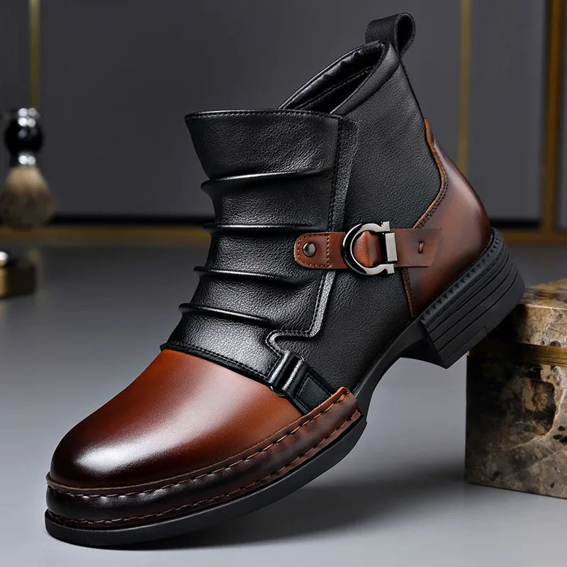 RAINTON BOOTS - MEN’S DESIGNER GENUINE LEATHER CLUB & STREET BOOTS