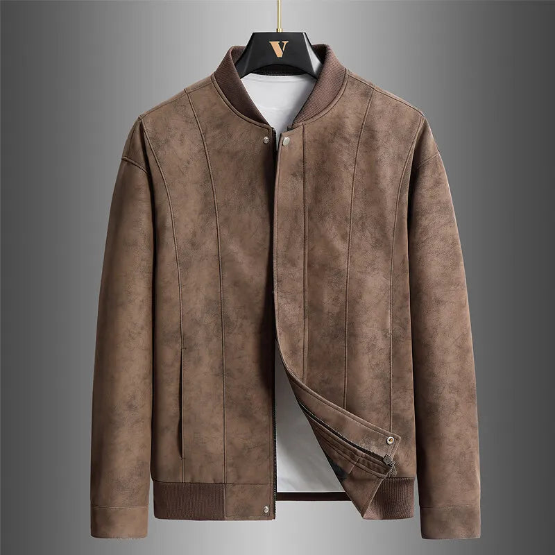 Ravenport Suede Bomber Jacket