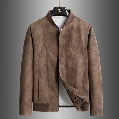 Ravenport Suede Bomber Jacket