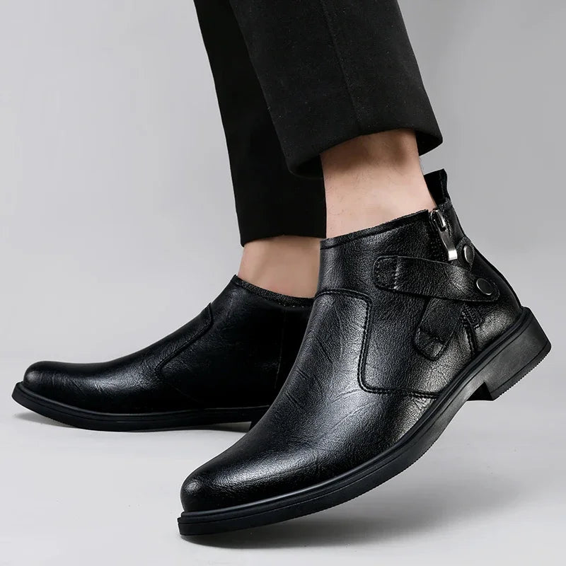 X CHELSEA BOOTS - MEN’S GENUINE LEATHER BUSINESS BOOTS