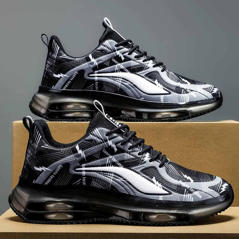 Airsurge Sneakers - Men's Breathable Lace-Up Air Cushion Sneakers