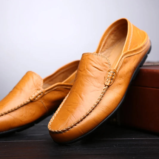 LUCIANO LOAFERS - MEN’S GENUINE LEATHER SLIP-ON SHOES