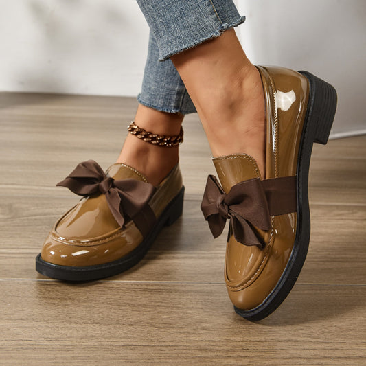 Brielle Bow Platform Loafers (Women)