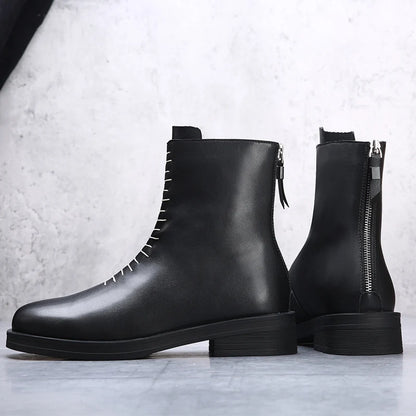 LORVET BOOTS - MEN’S MODERN LEATHER ZIP-UP CHELSEA BOOTS