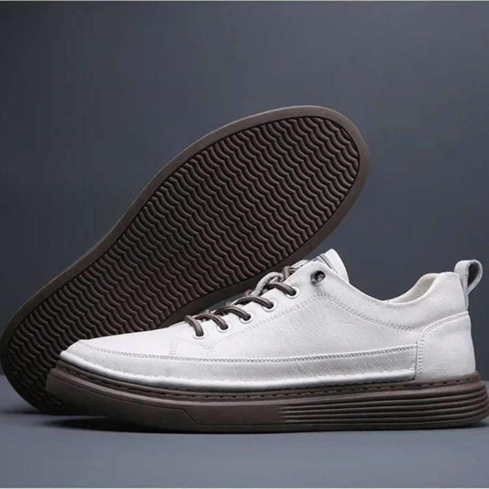 MORANTI LEATHER SNEAKERS – MEN’S CASUAL LOW-TOPS