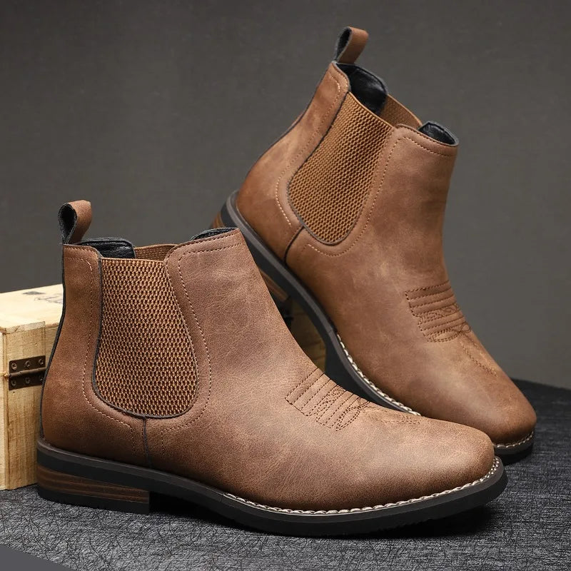 ARVINO BOOTS - MEN’S LUXURY GENUINE LEATHER CHELSEA BOOTS