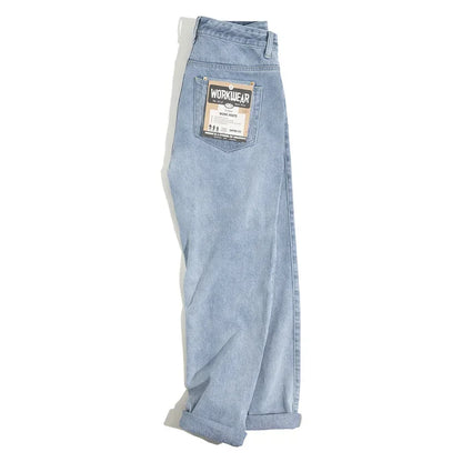 MADEN DENIM JEANS – MEN'S VINTAGE LOOSE STRAIGHT JEANS