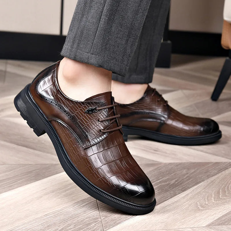 MALVERN SHOES - MEN’S GENUINE LEATHER FORMAL DRESS SHOES