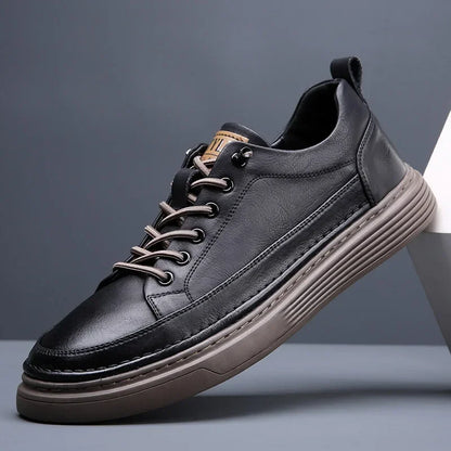 MORANTI LEATHER SNEAKERS – MEN’S CASUAL LOW-TOPS