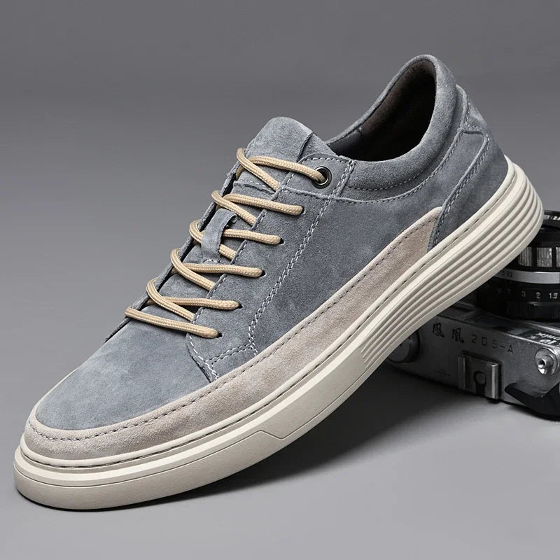 CARVELLI SNEAKERS - MEN’S GENUINE LEATHER CASUAL SHOES