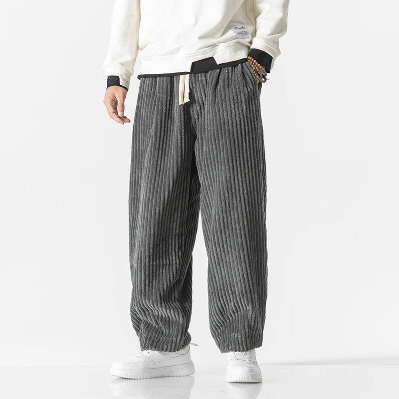 ARVION CORDUROY HAREM PANTS - MEN’S RELAXED STREETWEAR JOGGERS