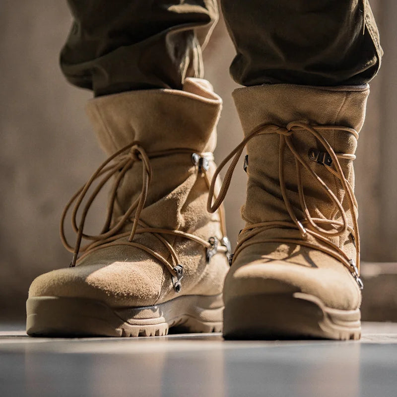 Maden Desert Boots - Men's Suede High-Top Boots