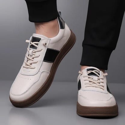 TREVANO SNEAKERS - MEN’S GENUINE LEATHER CASUAL SHOES