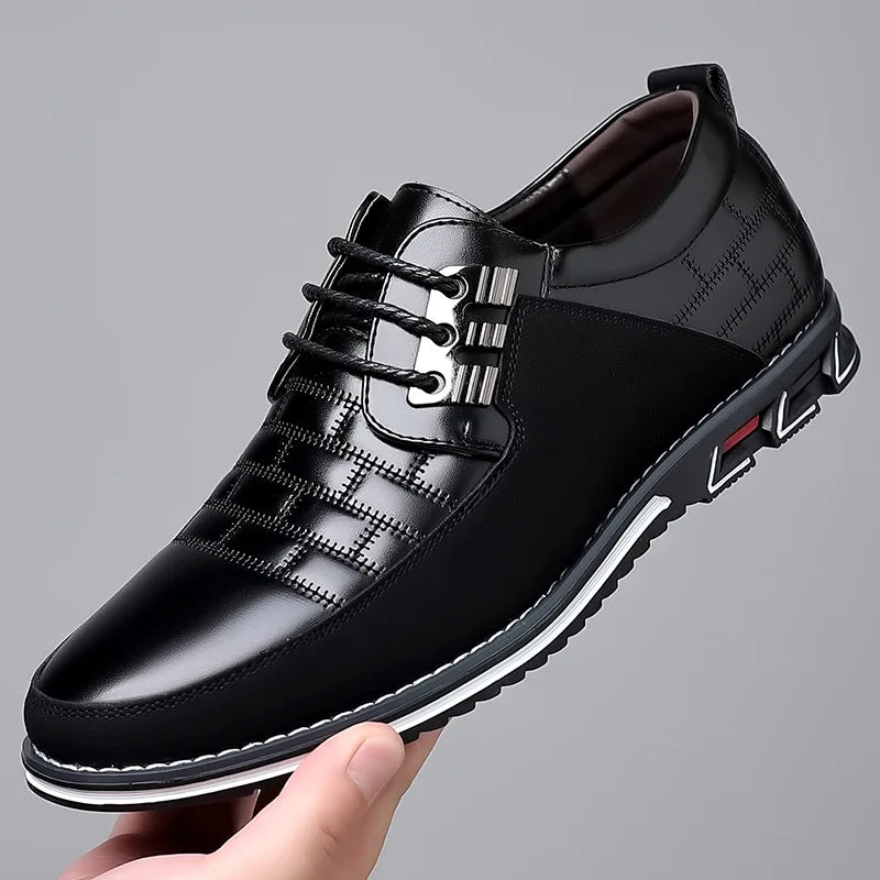 ALVORIO SHOES - MEN’S TWO-TONE BUSINESS CASUAL SHOES