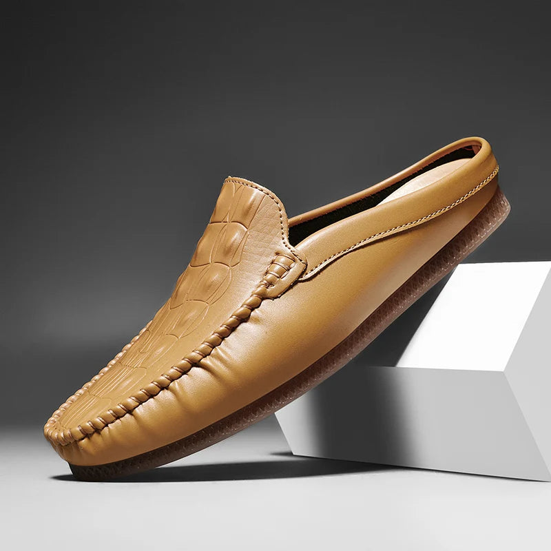 BELLAFORTE LEATHER MULES - MEN’S SLIP-ON LOAFERS
