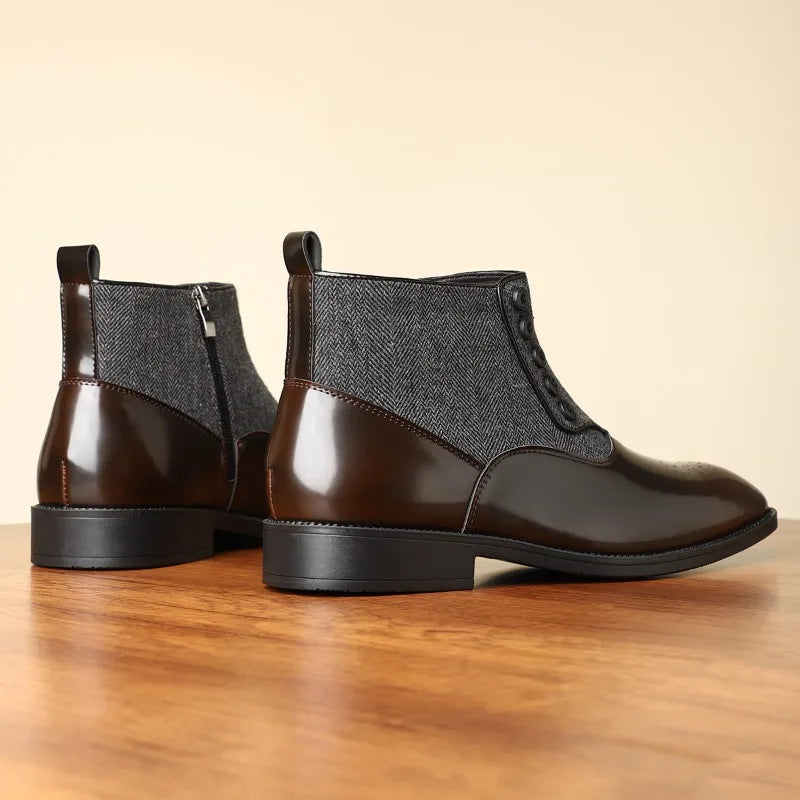 ASHBOURNE BOOTS - MEN’S BRITISH STYLE RETRO DRESS BOOTS
