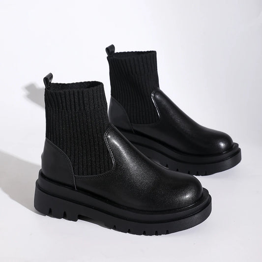 Lunavelle Modern Slip-On Ankle Boots