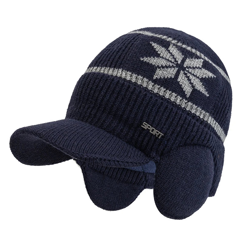 Nordglade Sport Snowfall Earflap Beanie - Plush-Lined Winter Hat