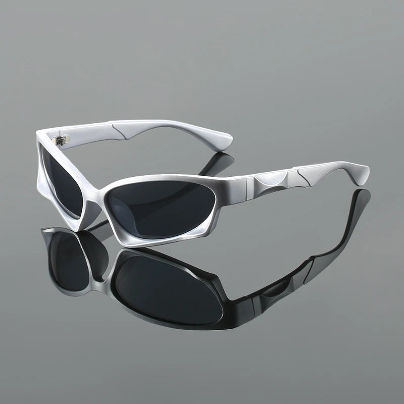 VELNOR RETRO PUNK OVAL SUNGLASSES